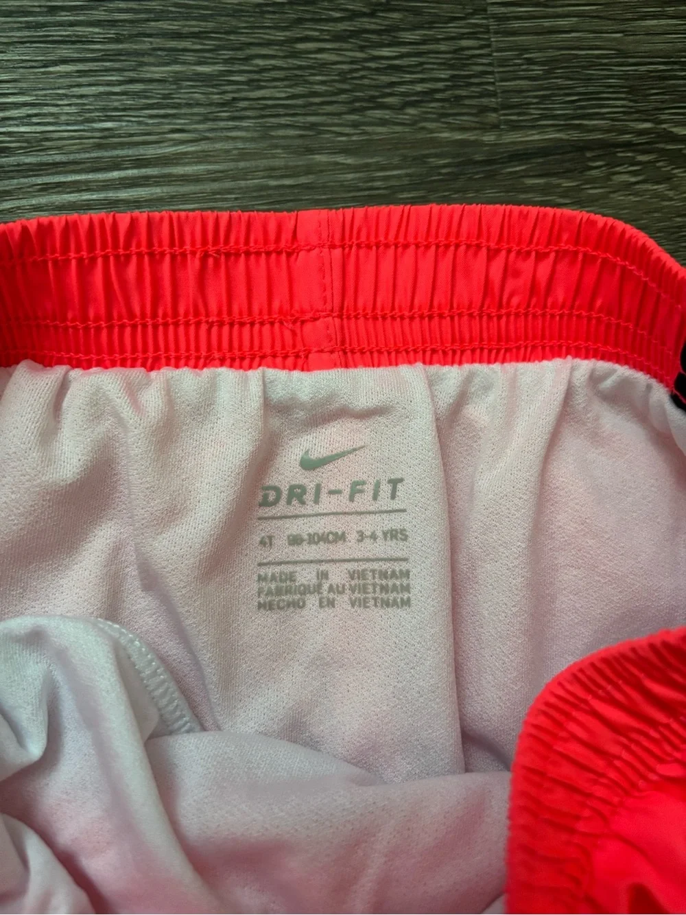 Nike Dri-FIT Girls' Athletic Shorts - Bright pink & White